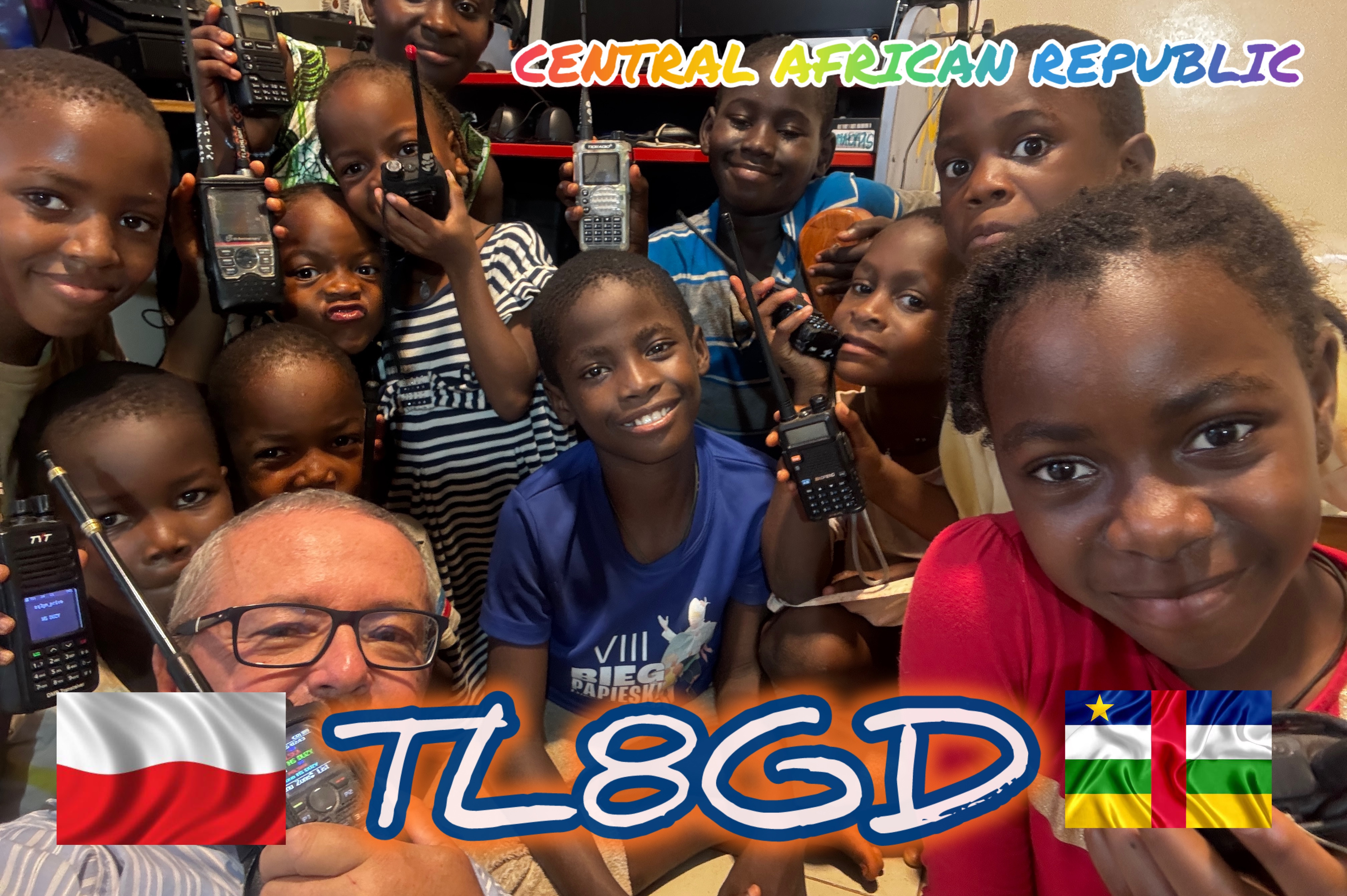 TL8GD Central African Republic QSL Card